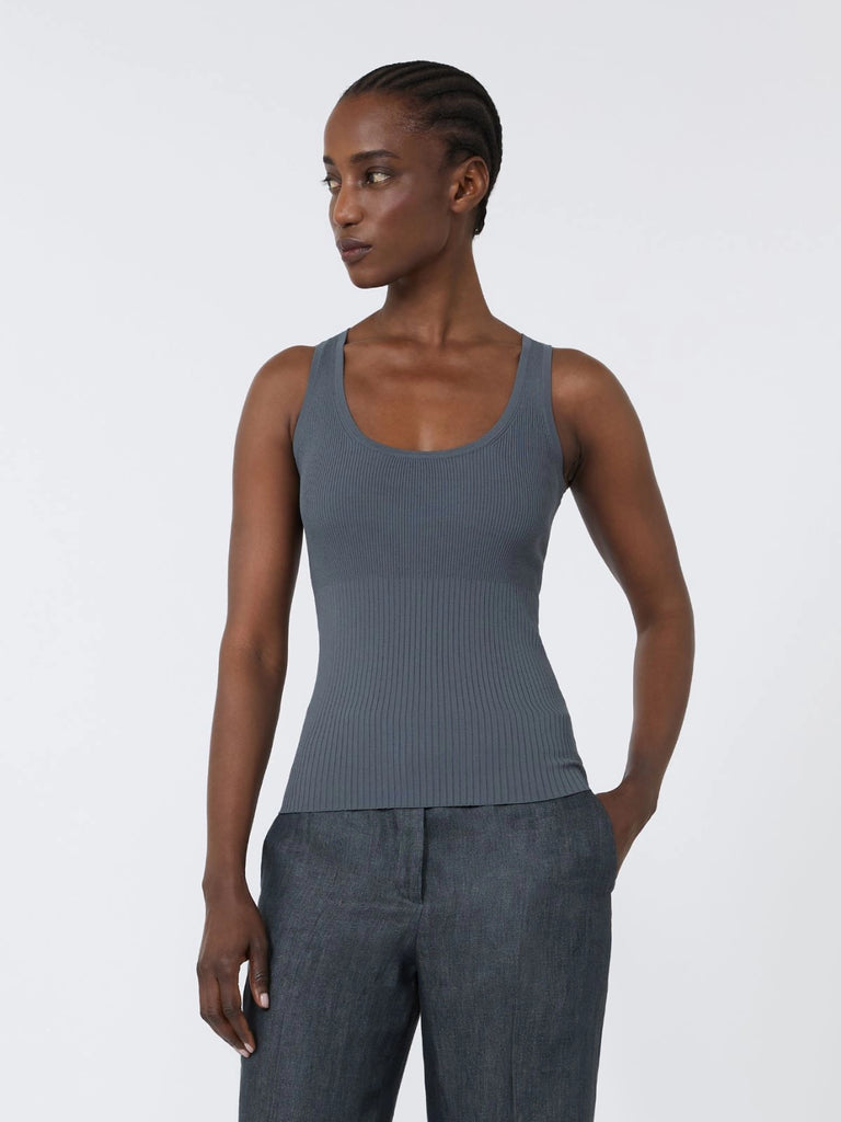 max mara viscose-blend yarn top