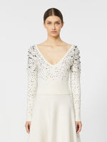 Wool and cashmere V-neck sweater