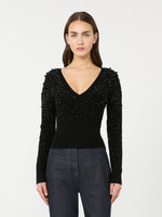 Wool and cashmere V-neck sweater