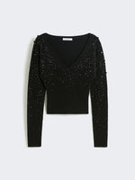 Wool and cashmere V-neck sweater