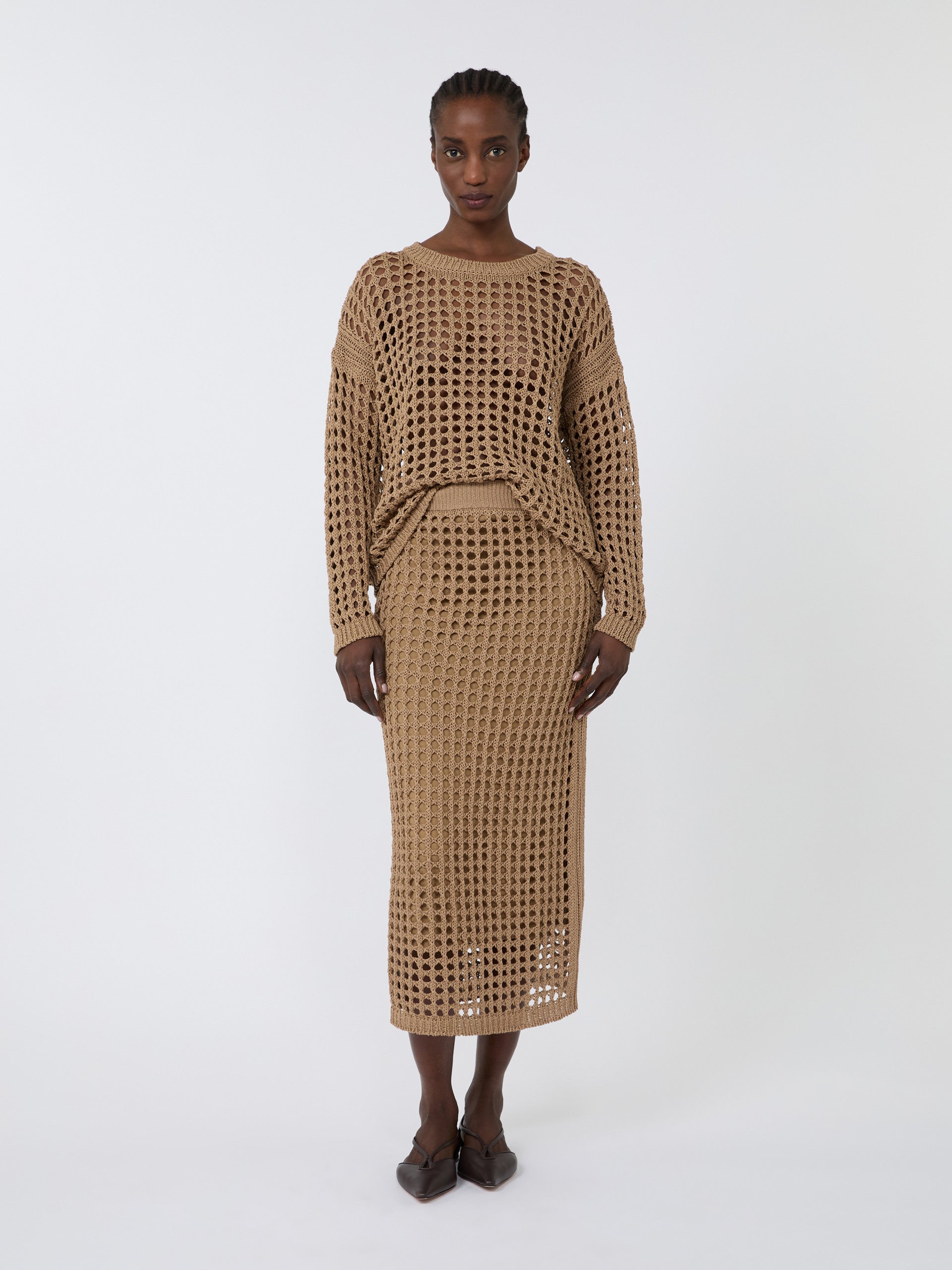 max mara cotton mesh jumper for women