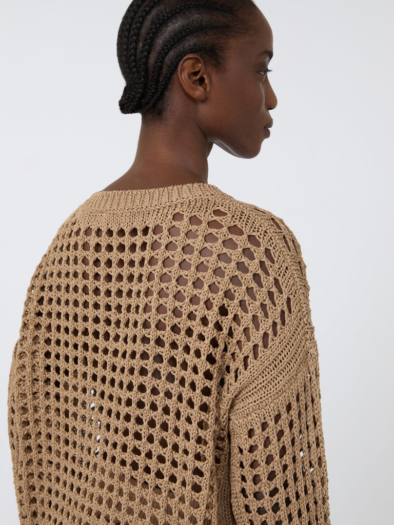 max mara cotton mesh jumper