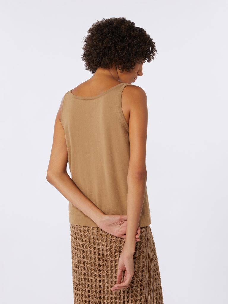 max mara cotton yarn sleeveless jumper