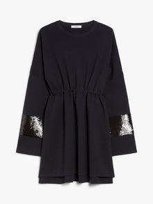 Wool jumper with rhinestones