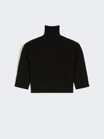 Stretch Viscose Cropped Turtleneck for Women - Black - Max Mara KSA