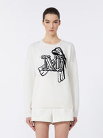 Jacquard wool and cashmere sweater