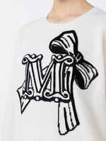 Jacquard wool and cashmere sweater