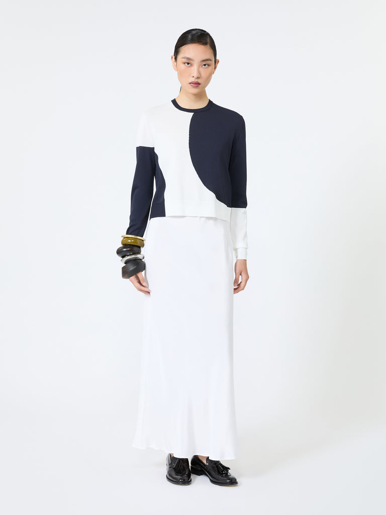 max mara بقصة ضيقة الفيسكوز الكريب سترة