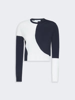 Slim-Fit Viscose Crepe Sweater for Women - White - Max Mara KSA
