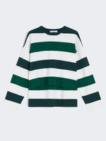 Stretch viscose boxy sweater