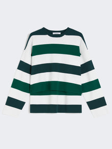 Stretch viscose boxy sweater