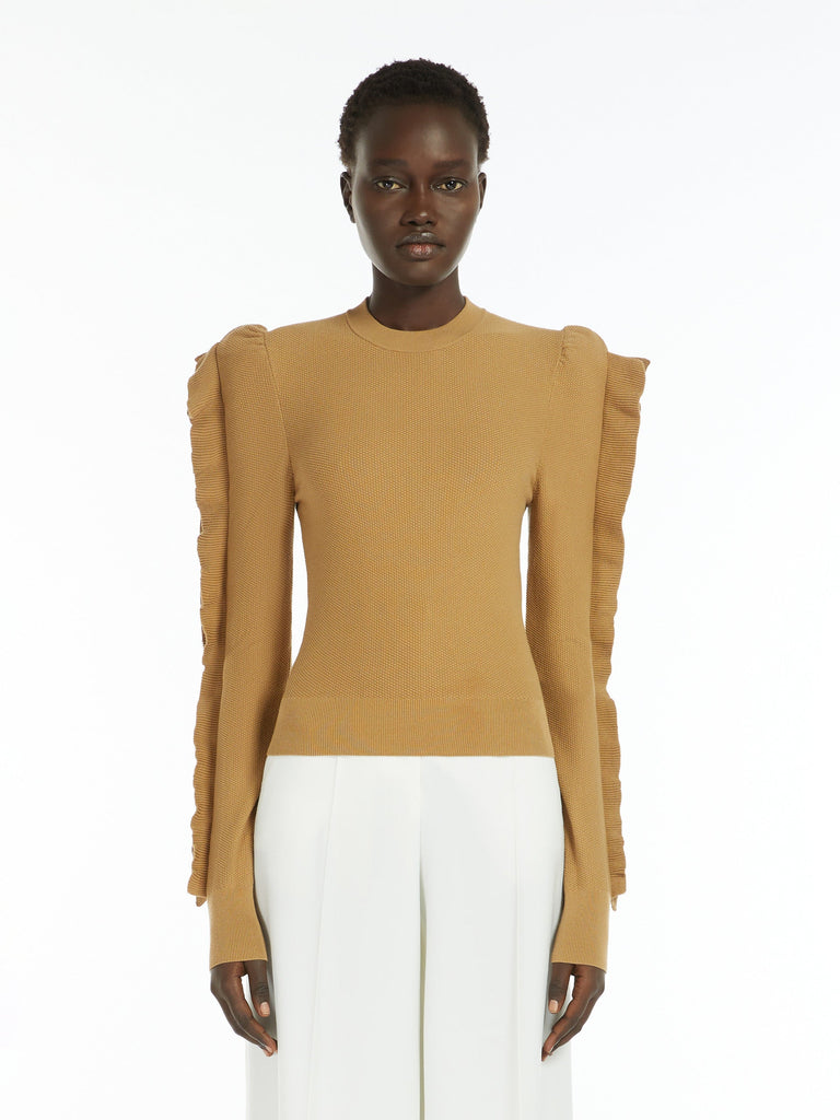 Stretch-viscose jumper