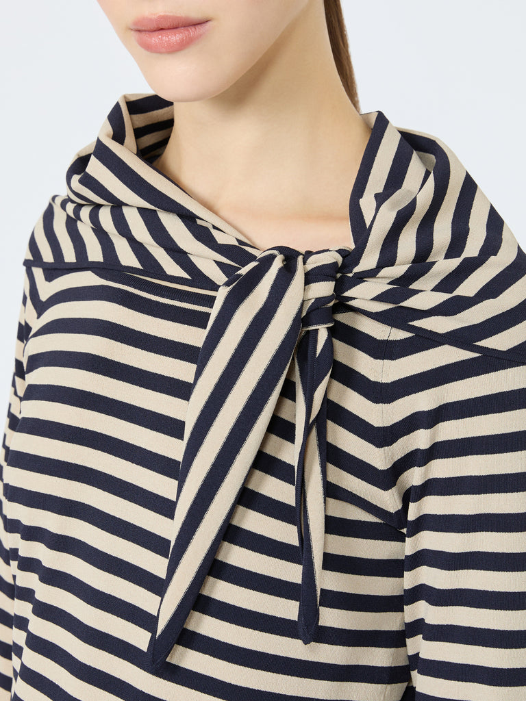 max mara الفيسكوز يارن سترة مع وشاح تفصيل