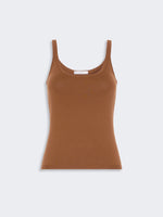 Sleeveless Wool Yarn Sweater for Women - Tobacco - Max Mara KSA