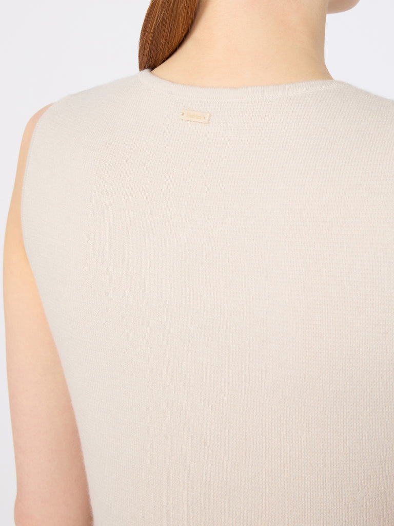 max mara sleeveless wool and cashmere sweater
