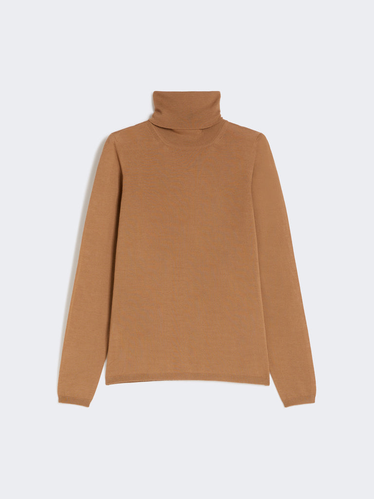 Wool knit turtleneck jumper