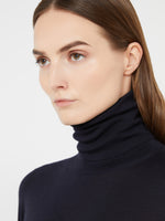 Wool knit turtleneck jumper