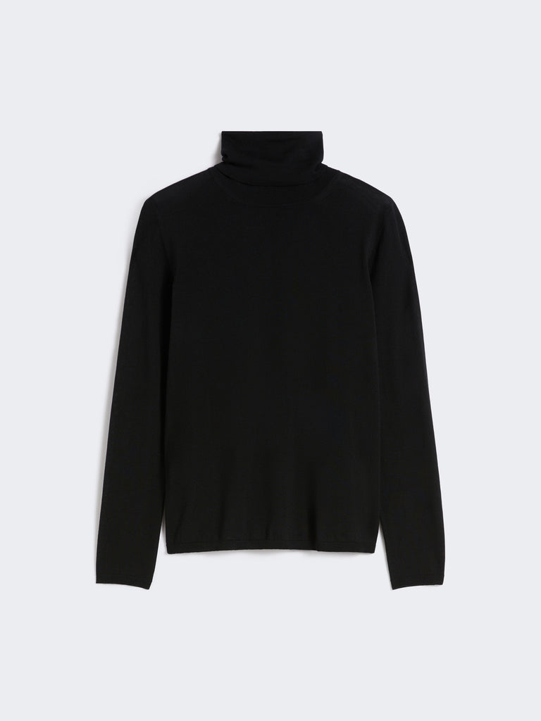 Wool knit turtleneck jumper
