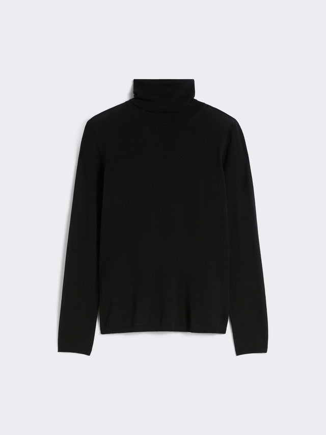 Wool knit turtleneck jumper