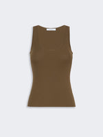 Close-Fitting Viscose Crêpe Jumper for Women - Mud - Max Mara KSA