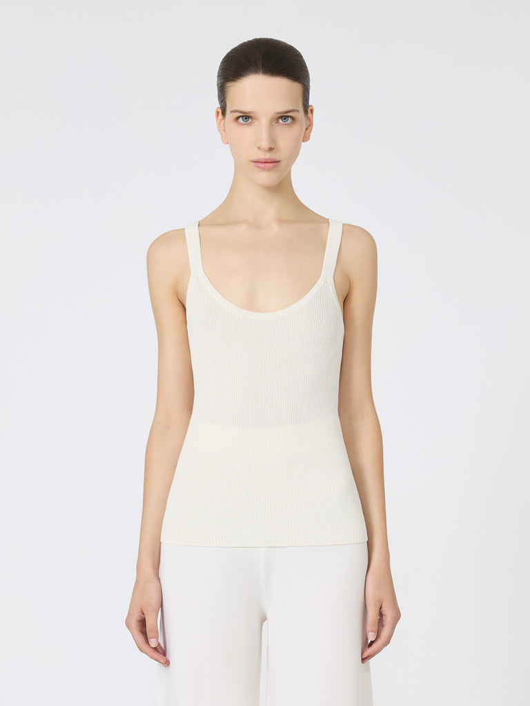 Cotton and viscose top