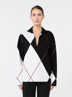 Max Mara Relaxed-cut Argyle wool yarn sweater for Women
