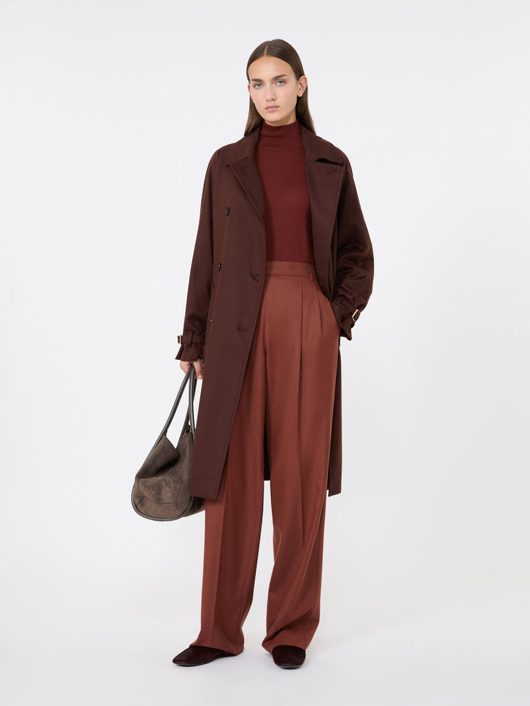 max mara كنزة بياقة عالية من خيوط الكشمير