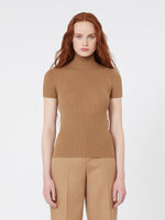 Wool knit turtleneck jumper