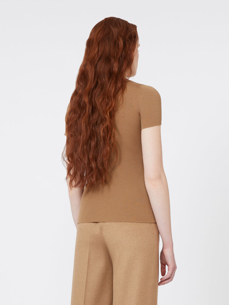 Wool knit turtleneck jumper