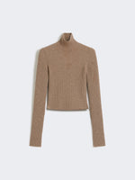 Wool and cashmere ribbed turtleneck