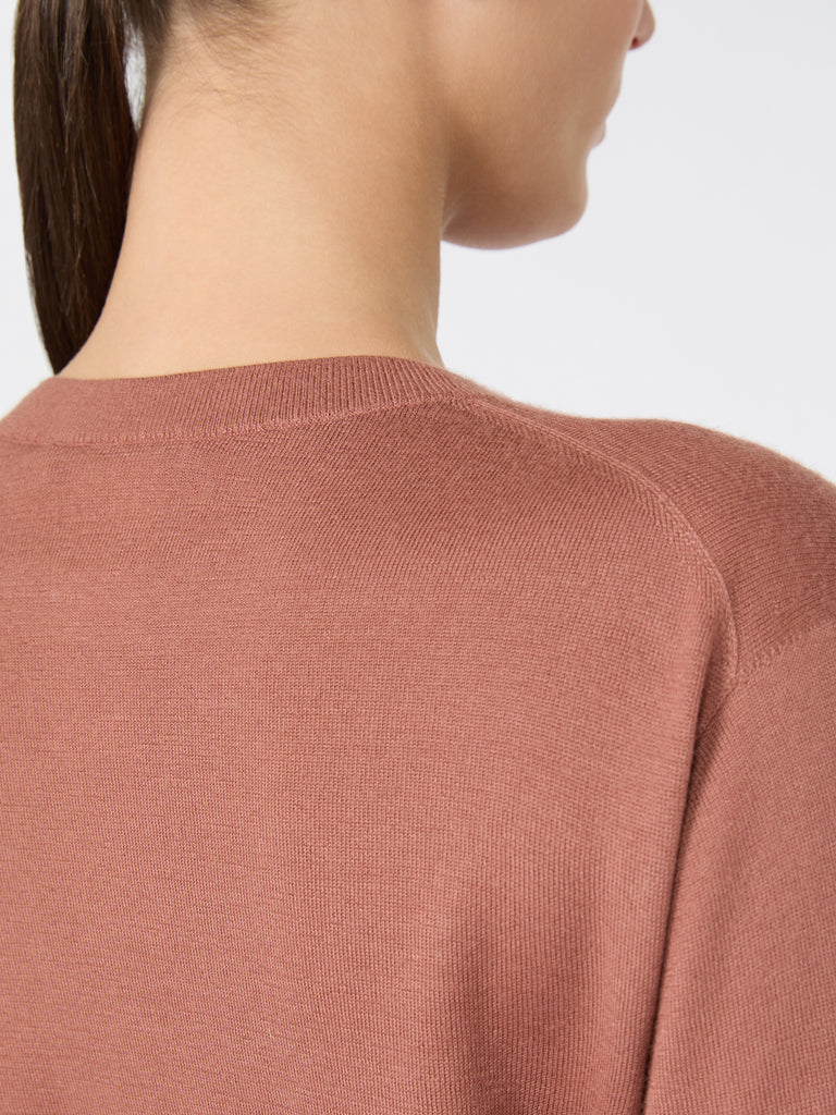 max mara cashmere yarn crew-neck sweater