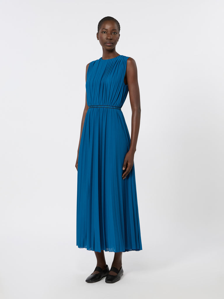 max mara فستان بكسرات من الجيرسيه