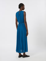 Pleated Jersey Dress for Women - Navy - Max Mara KSA