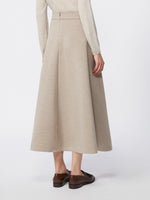 Full, tech wool skirt