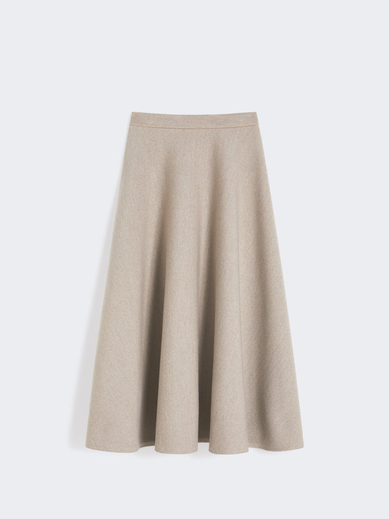 Full, tech wool skirt