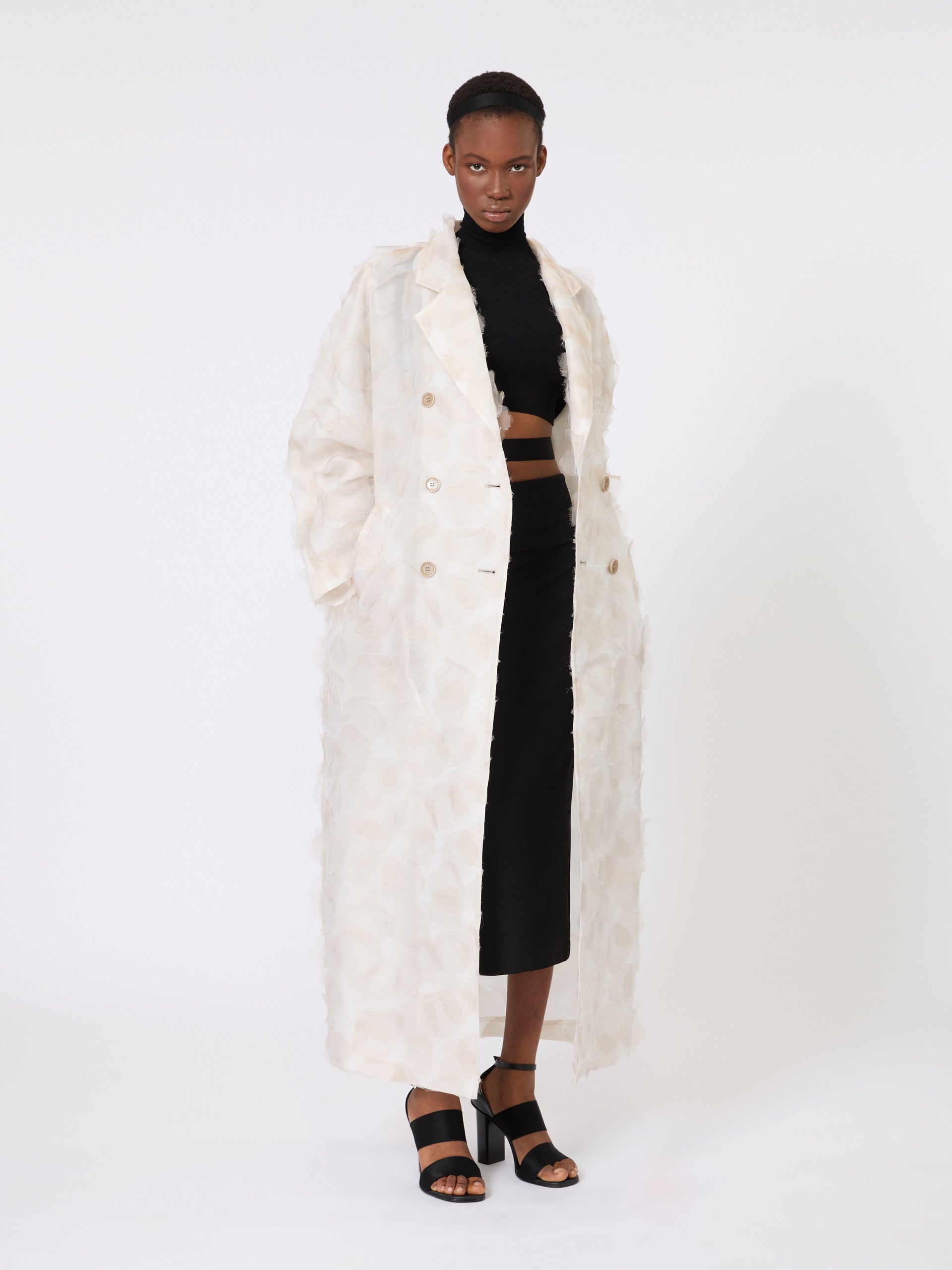 max mara compact crãªpe jersey midi skirt for women