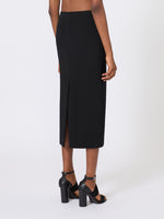 max mara compact crãªpe jersey midi skirt for women