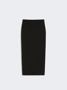 Compact crêpe jersey midi skirt