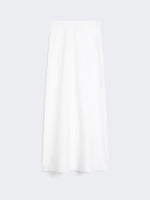 Long compact jersey skirt