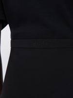 Long compact jersey skirt