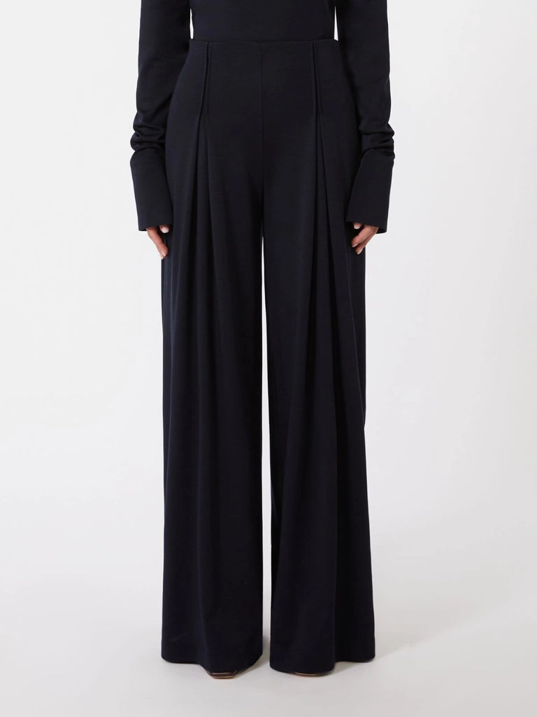 Wool jersey trousers