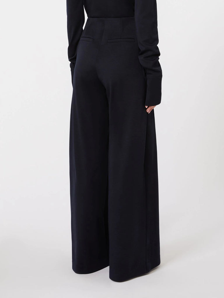 Wool jersey trousers