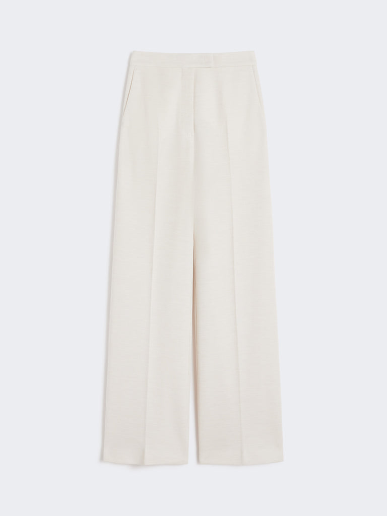 max mara wool piqué trousers