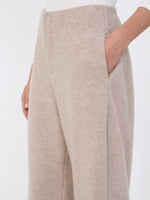 Cashmere and wool fleece trousers