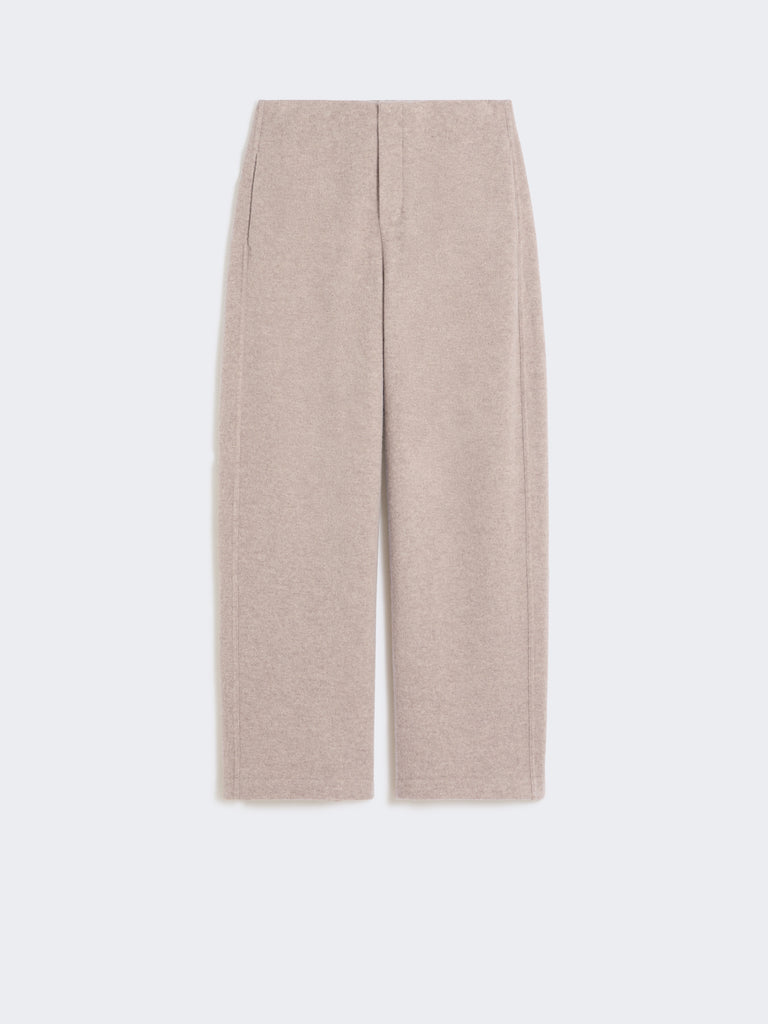 Cashmere and wool fleece trousers