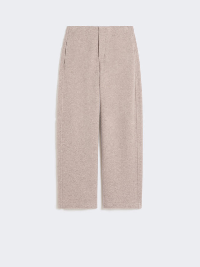 Cashmere and wool fleece trousers