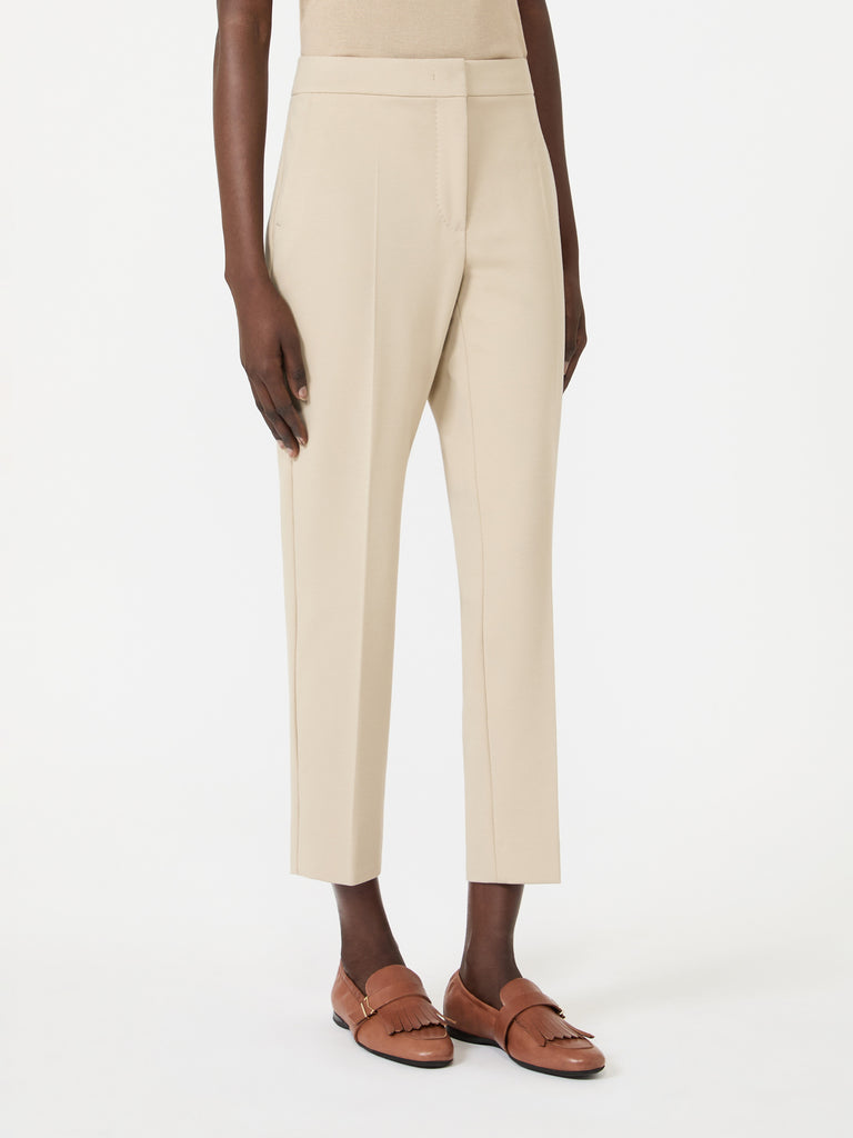 max mara viscose jersey trousers