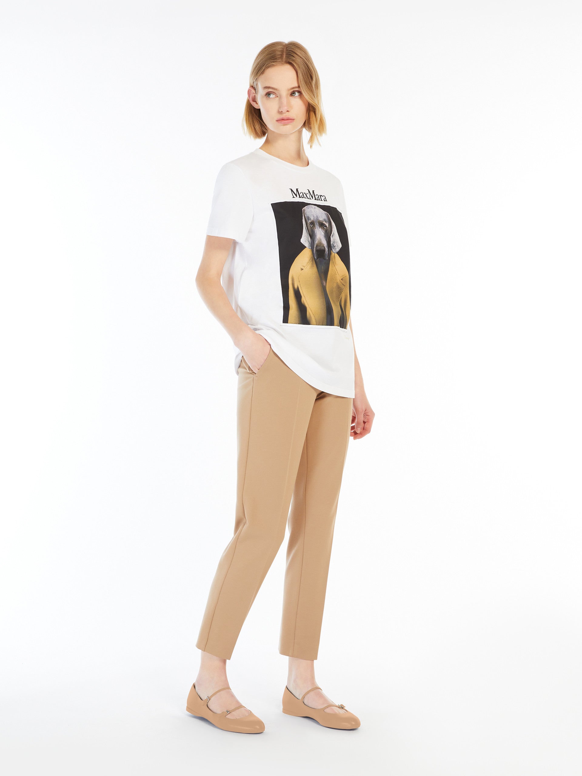 Viscose jersey trousers