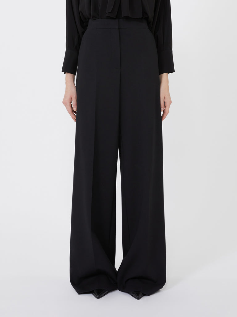 Compact jersey trousers