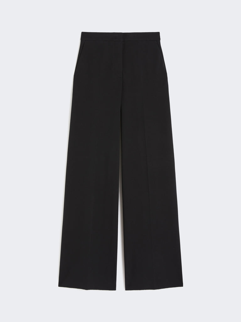 Compact jersey trousers